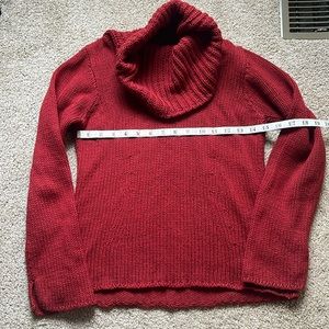 Banana Republic red cowl neck sweater